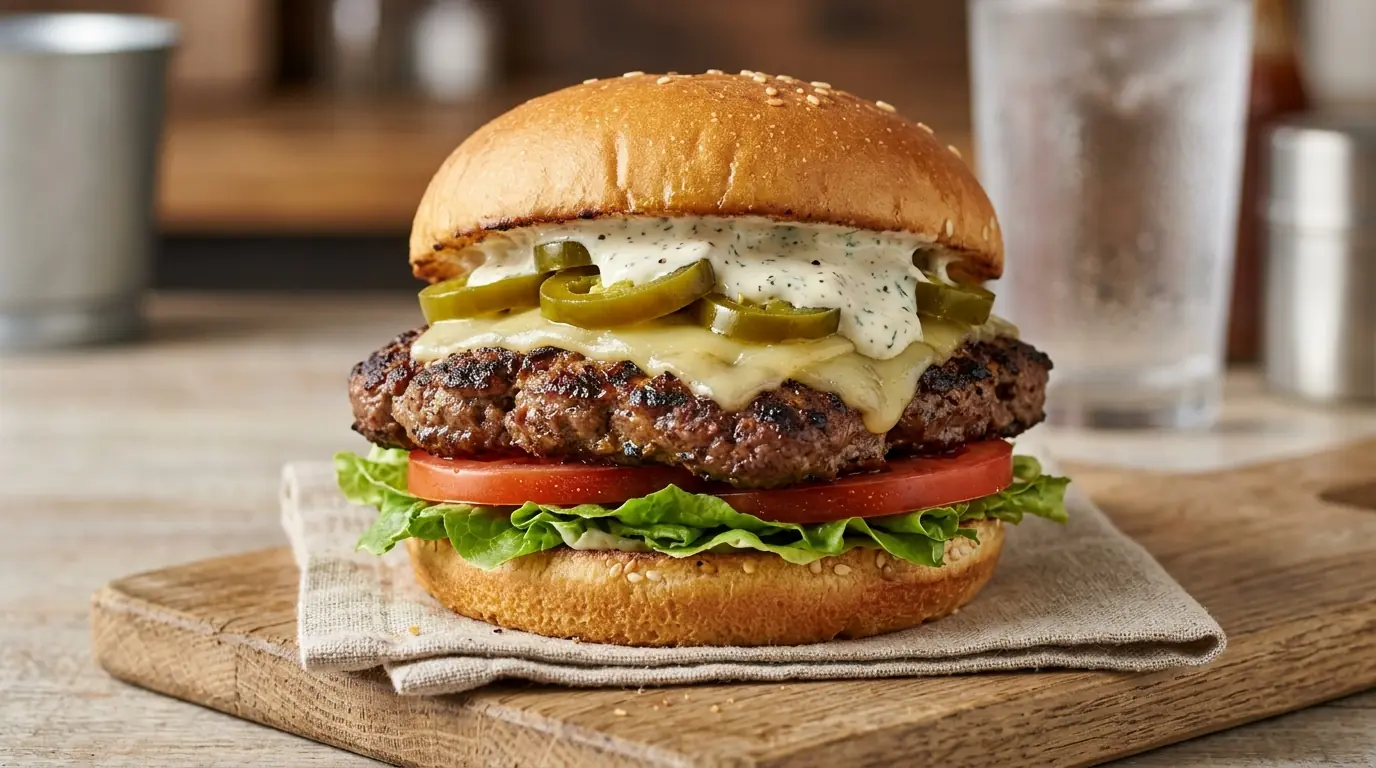 Wendy's Jalapeño Ranch Cheeseburger